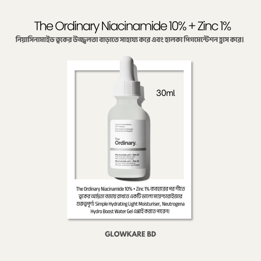 The Ordinary Niacinamide 10% + Zinc 1% at the best price in Bangladesh