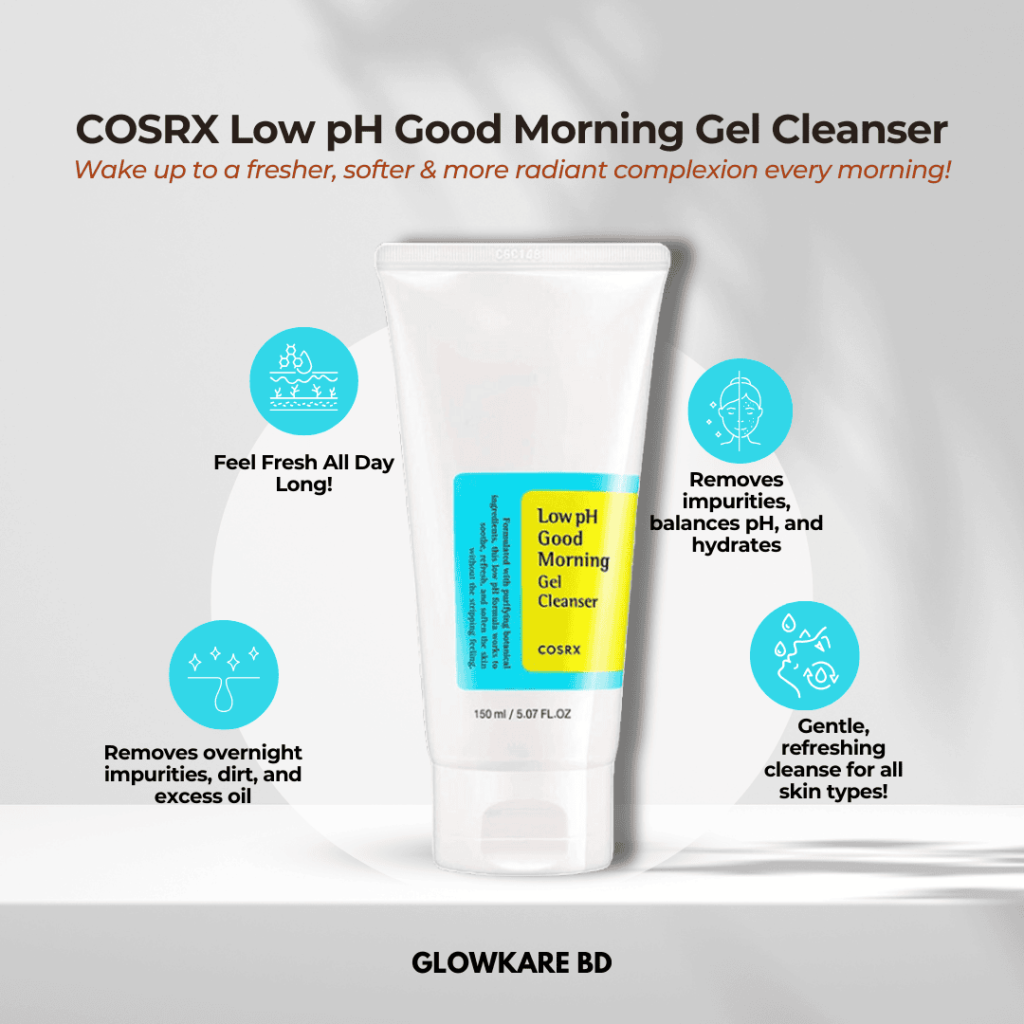 COSRX Face Wash: low ph good morning gel cleanser